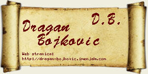 Dragan Bojković vizit kartica